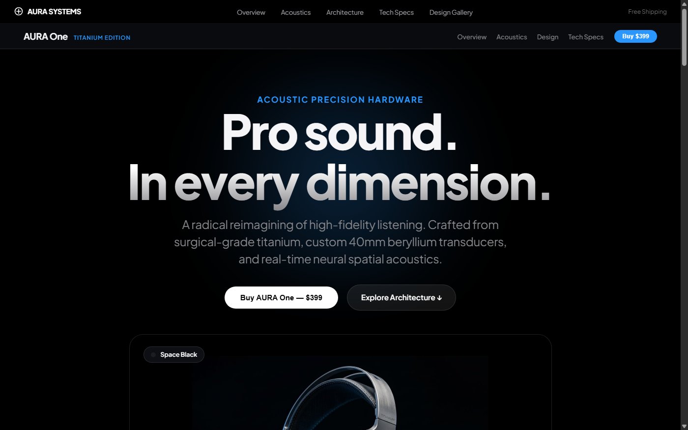AURA One Spatial Audio Headphones